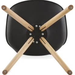 Chaise scandinave 'GOUJA' noire