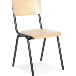 Chaise style écolier 'MASTER' finition naturelle classique