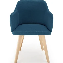Chaise style scandinave Candy Tissu Bleu pétrole