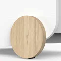 Chariot de Rangement a roulettes blanc FIRMIANA
