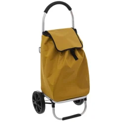 Chariot Pliant 2 Roues Aluminium Jaune Moutarde