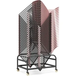 Chariot 'TROLLY' noir pour transport de chaises 'PILA'