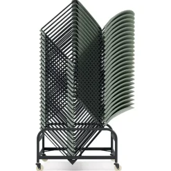 Chariot 'TROLLY' noir pour transport de chaises 'PILA'