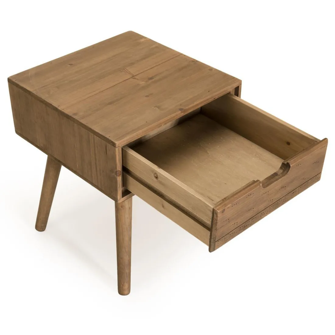 Chevet ANDY Scandi Bois 1 Tiroir Sapin