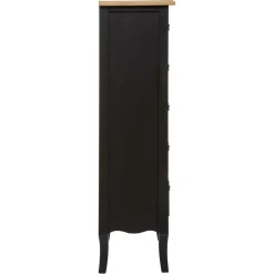 Chiffonier 5 Tiroir Noir Chrysa