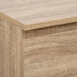 Chiffonier 5 tiroirs effet bois naturel