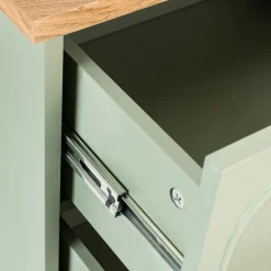 Chiffonnier Mohea Vert céladon 5 tiroirs