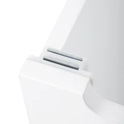 Coffre blanc en bois 58x48