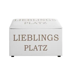 Coffre de rangement cuir imprimé motif