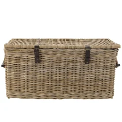 Coffre de rangement en kubu naturel KALLY