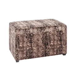 coffre de rangement en MDF recouvert velours