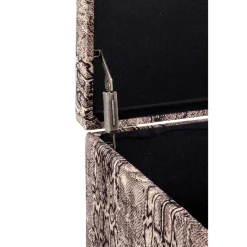 coffre de rangement en MDF recouvert velours