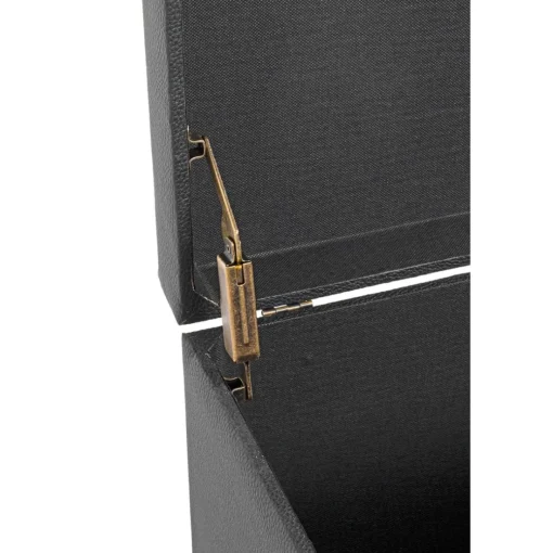 Coffre de rangement en similicuir avec assise rembourée