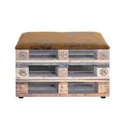 Coffre de rangement simili cuir imprimé du motif