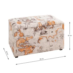 Coffre de rangement tissu textile