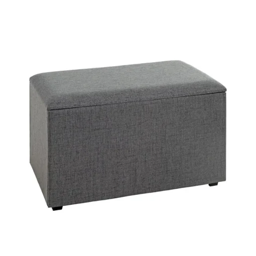 Coffre de rangement tissu anthracite