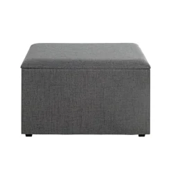 Coffre de rangement tissu anthracite