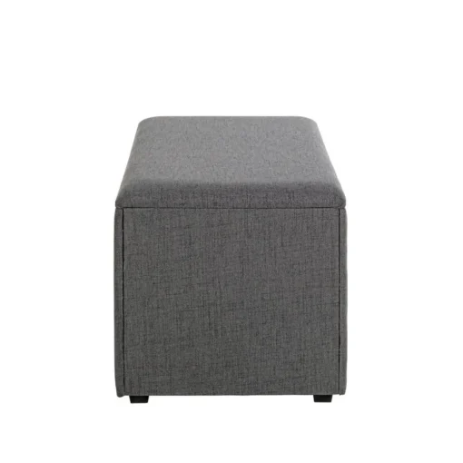 Coffre de rangement tissu anthracite