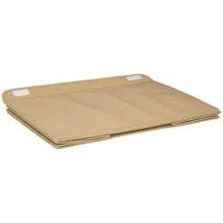 Coffre non-tissé jute et pompons marron