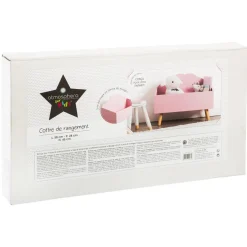 Coffre nuage rose