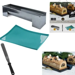 Coffret Bûche Moule Plaque Génoise Spatule M6