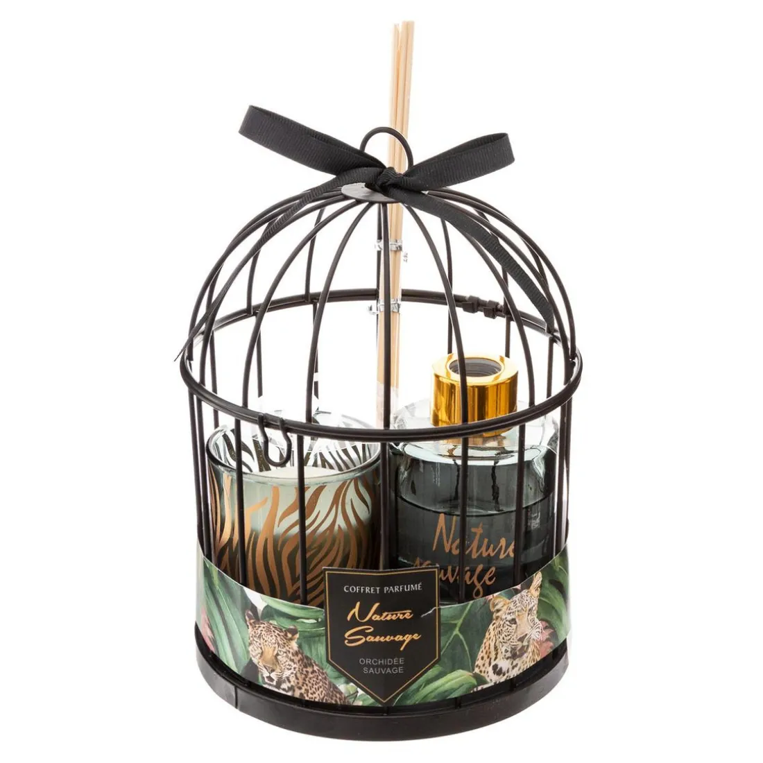 Coffret Cage Et Diffuseur Et Bougie Lola Vert