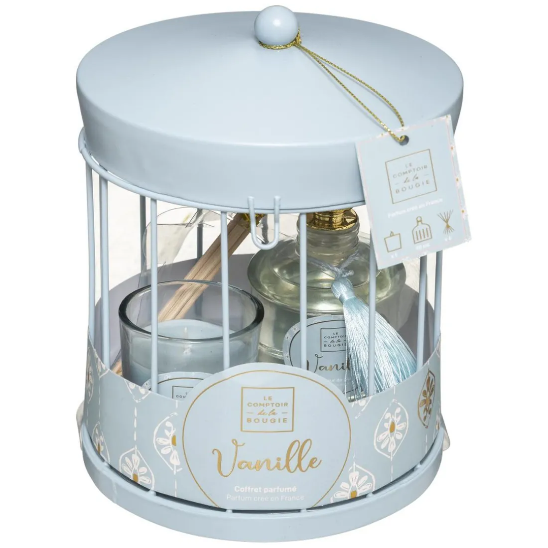 Coffret Cage Manège Folkvoir Bleu