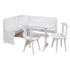 Coin Repas DONAU Pin Massif Blanc