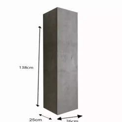 Colonne 1 Porte à poser coloris Béton Système Push Pull