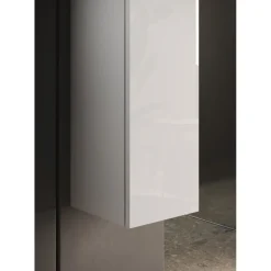 Colonne de rangement salle de bain 1 Porte Miroir L40xH195 cm