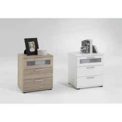 Commode à 3 Tiroirs Blanc SPARROW 2