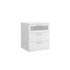 Commode à 3 Tiroirs Blanc SPARROW 2