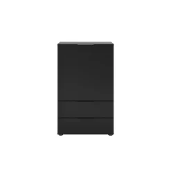 Commode 1 porte 2 tiroirs DARK 5 anthracite