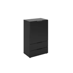 Commode 1 porte 2 tiroirs DARK 5 anthracite