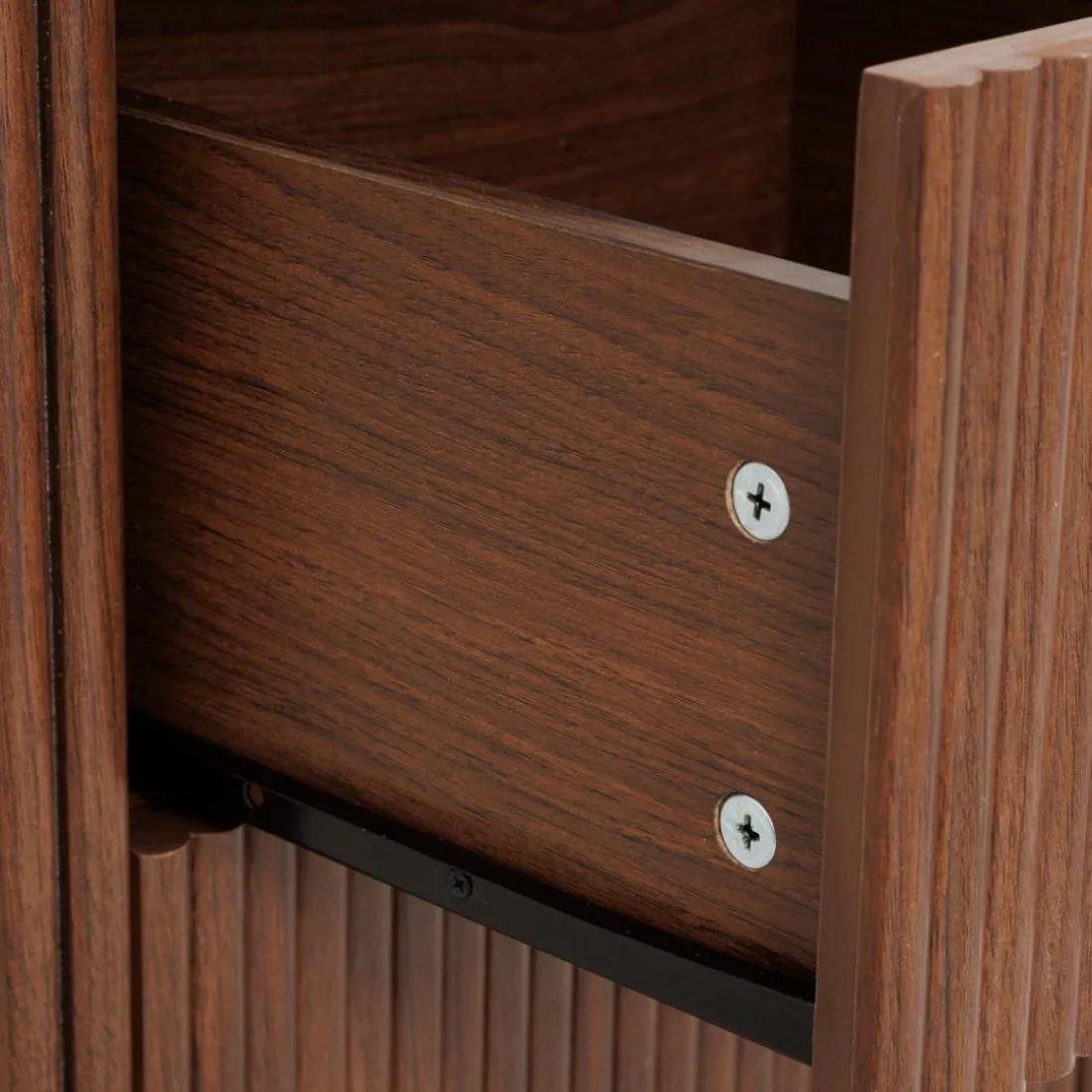 Commode 3 étagères Wany marron