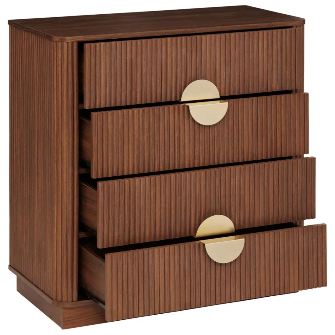 Commode 3 étagères Wany marron