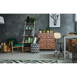 Commode 6 tiroirs Bardo Simili P.U. Marron