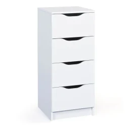 Commode 4 tiroirs Blanc MAURATI