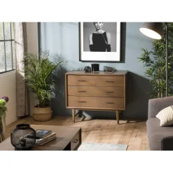 Commode 4 tiroirs en mindi
