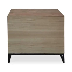 Commode 2 tiroirs et 2 portes battantes Panara Chêne Clair