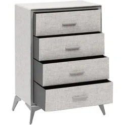 Commode 4 tiroirs Granite gris