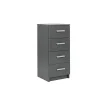 Commode 4 Tiroirs Gris Graphite ELENZIO