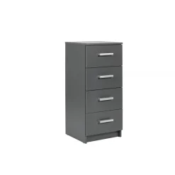 Commode 4 Tiroirs Gris Graphite ELENZIO