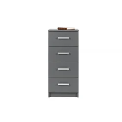 Commode 4 Tiroirs Gris Graphite ELENZIO