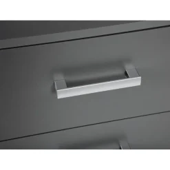 Commode 4 Tiroirs Gris Graphite ELENZIO