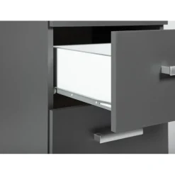 Commode 4 Tiroirs Gris Graphite ELENZIO