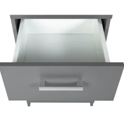 Commode 4 Tiroirs Gris Graphite ELENZIO