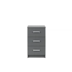 Commode 3 Tiroirs Gris Graphite ELENZIO