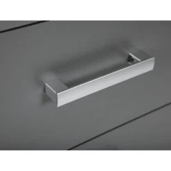 Commode 3 Tiroirs Gris Graphite ELENZIO