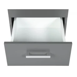 Commode 3 Tiroirs Gris Graphite ELENZIO